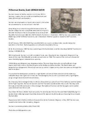 A preview of a PDF biography for Scott, Norman Stanley
